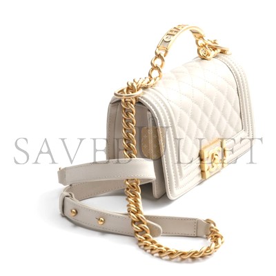 CHANEL LEBOY TOP HANDLE FLAP BAG A94805 (20*12*7cm)